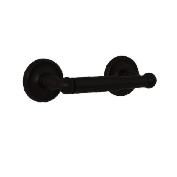 Orca Hardware Toilet Paper Holder With Plastic Tube, BL Black Finish 4852-BL - main